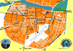 Plan de la ville de Ouaga. Ph. canalblog.com