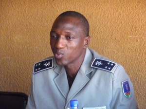 Le directeur régional de la police nationale du Centre par intérim. Photo: Burkina24