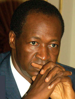 Blaise Compaoré,  Président du Faso (Ph : lepays.bf)