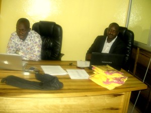 Les animateurs du point de presse sur le FESTAC. Ph.B24