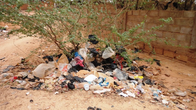 Les sachets plastiques se comportent en véritables conquérants à Ouaga (Ph : B24)