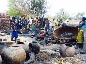 Un aperçu des dégâts (Ph : Actu-Sanmatenga)