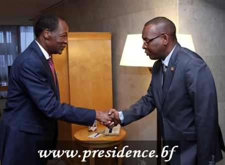Le Président Blaise COMPAORE et le Général Sékouba KONATE