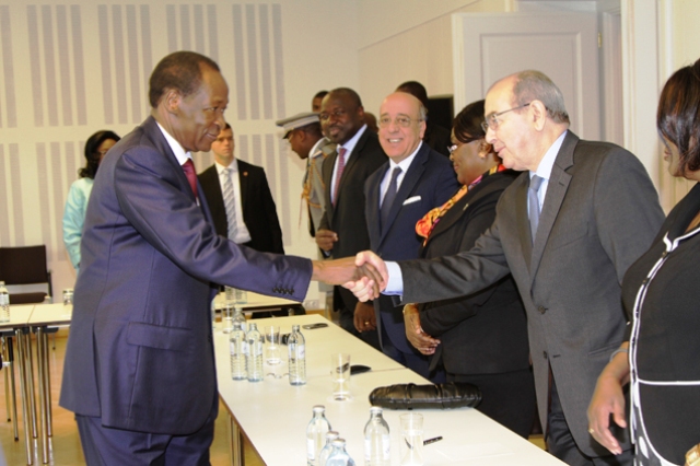 Blaise Compaoré à la rencontre avec les chefs de mission diplomatique d'Afrique en Autrice (Ph : Presidence.bf)