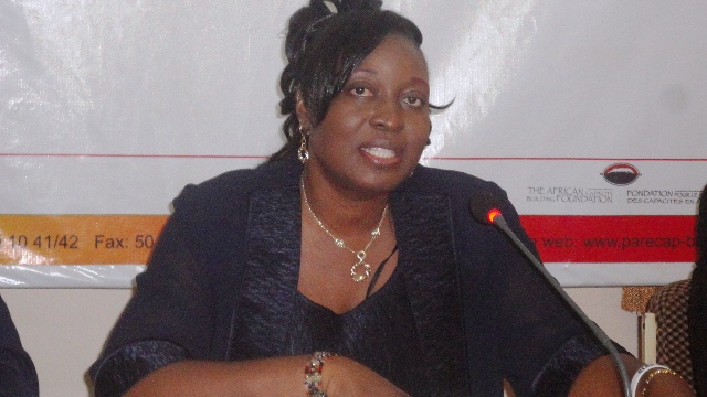 Alima Konaté représentant le programme GIZ/MEF (Ph : B24)