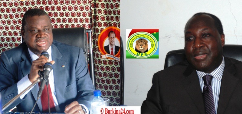 Le SEN du CDP Assimi Koanda (g.)  et le Chef de file de l'opposition Zéphirin Diabré  (Ph : B24)