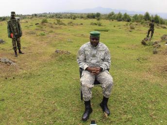 Bertrand Bisimwa, chef du M23 à Bunagana, le vendredi 2 août. REUTERS/James Akena
