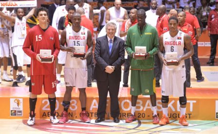 Le cinq majeur de l'Afrobasket sans Souleymane Diabaté de la Côte d'Ivoire absent sur cette photo