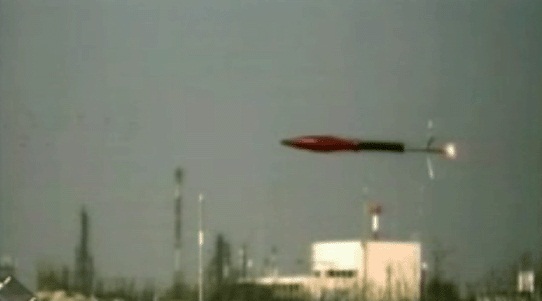 Exemple d'une roquette anti-char en plein vol (source : ici) 