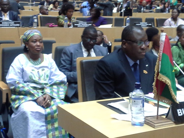 Les représentants du Burkina au sommet de l'U.A (Ph : MAECR)