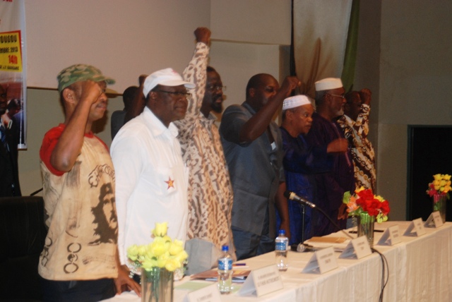Les chefs de partis d'opposition à la rentrée politique le 2 novembre 2013 (Ph : B24)