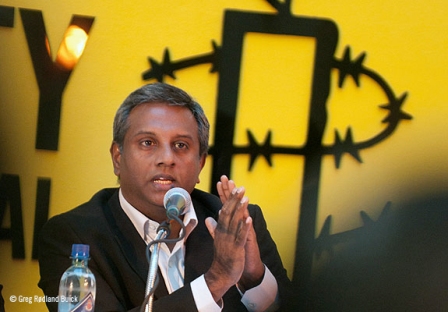 Le Secrétaire général d'Amnesty Internantional, Shalil Shetty