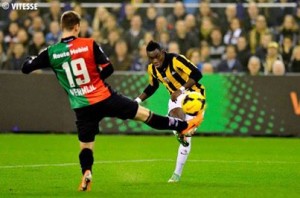 Bertrand Traoré  a disputé son deuxième match avec Vitesse Arnhem