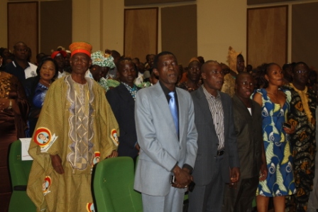 Les participants au meeting du 11 janvier 2014 à la Maison de la Culture à Bobo (Ph : L'Evènement)