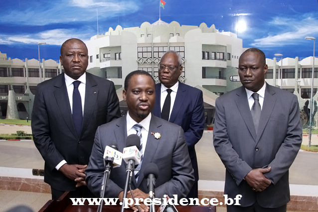 Les membres de la délégation à l'issue de l'audience (Ph : Présidence du Faso)