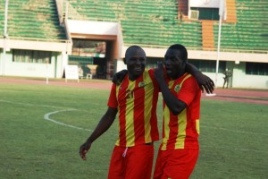 Daouda a marqué le but de l'ASFA Yennenga en cours de match