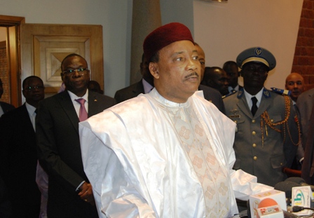  Le Président nigérien à Ouagadougou ce mercredi 5 février 2014. © Burkina 24