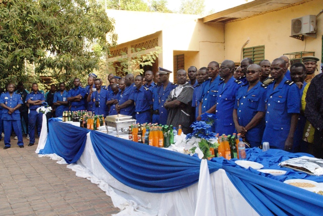 Les gendarmes à la cérémonie de présentation de voeux le 7 février 2014 à l'Etat-major (Ph : B24)