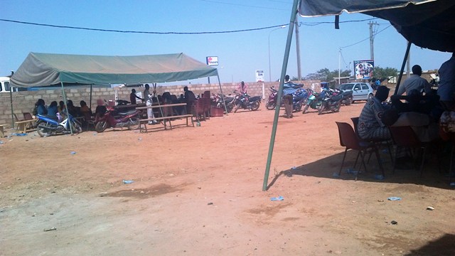 L'ambiance au siège de campagne du CDP à l'arrondissement 4 de Ouaga (Ph : B24)