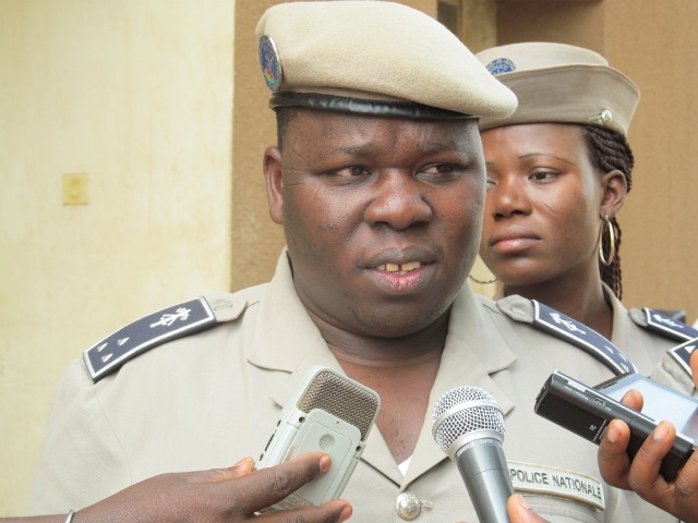 Le commissaire adjoint du commissariat central de Ouagadougou, Bonswendé Sankara (Ph : B24)