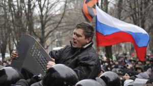 Démonstration de force prorusses à Donetsk