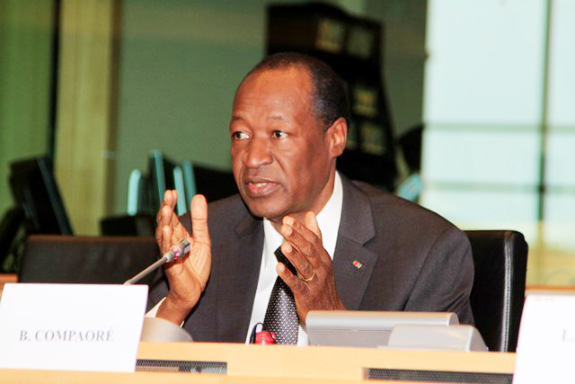 Le chef de l’Etat au cours de sa communication (Ph : DirCom présidence du Faso)