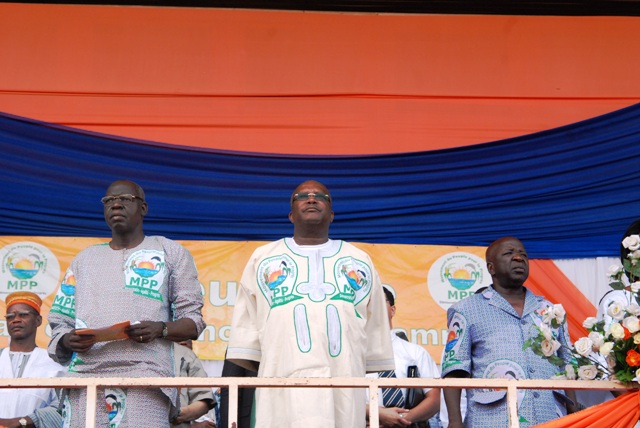 Salif Diallo, Roch Kaboré et Simon Compaoré gardent la tête du MPP (Ph : Burkina 24)