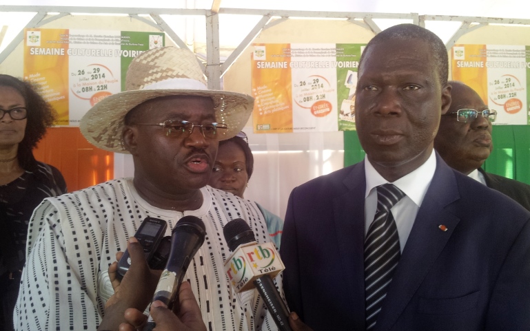 Baba Hama (d.) et Maurice Kouakou Bandaman ( © Burkina 24)  