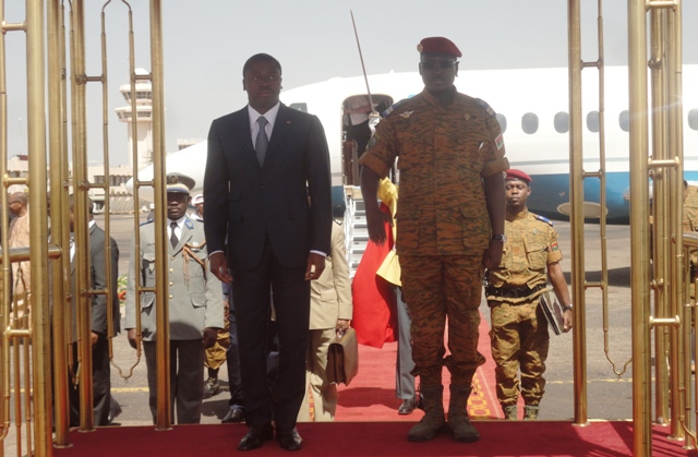 Le Président togolais Faure Gnassingbé dans la Capitale burkinabè, ce mardi 11 novembre 2014.