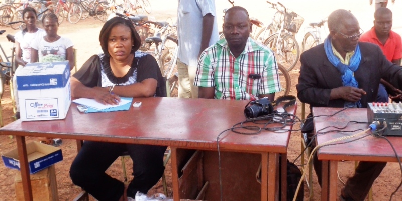 Les principaux animateurs de la conférence publique sur le VIH à Saponé