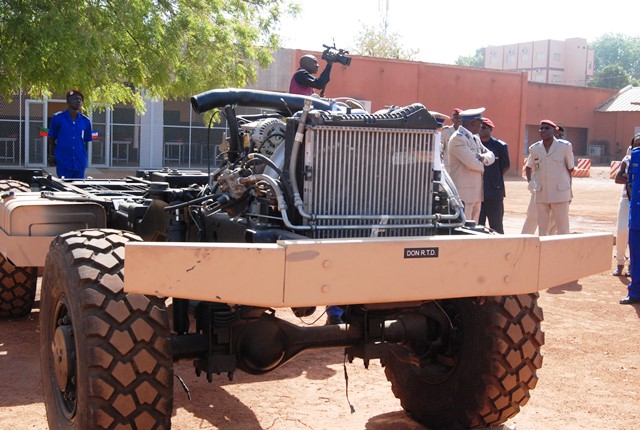 Châssis roulant Bastion, matériel de stage à l'EMTO © Burkina24