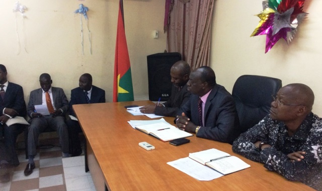 L'ambassadeur Koutaba lors des échanges