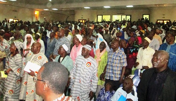 Les militants du CDP lors du congrès provincial