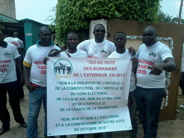 Le CAMJBCI  revendique le vote des Burkinabè de l'étranger