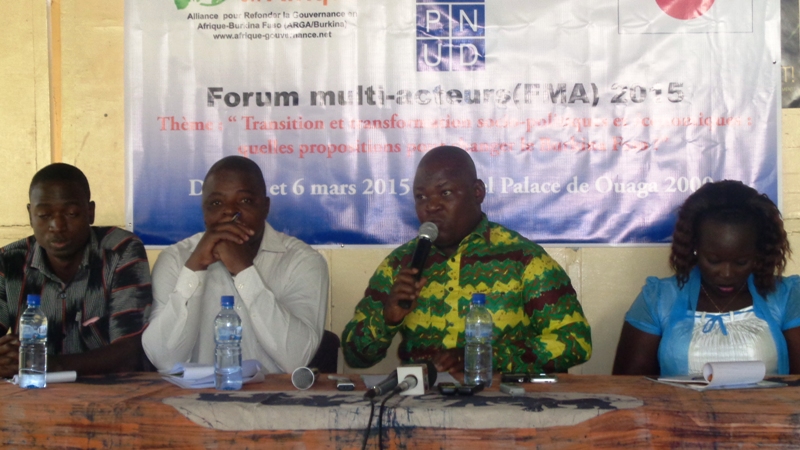Des responsables de l'ARGA-Burkina étaient face aux journalistes ce lundi 2 mars 2015 au Centre de presse Norbert Zongo.