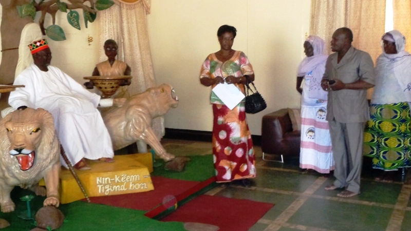 Président de l’association Yolgumdé du Burkina Faso (AYBF), Tiendrébéogo R. Alassane chez le Mogho Naaba