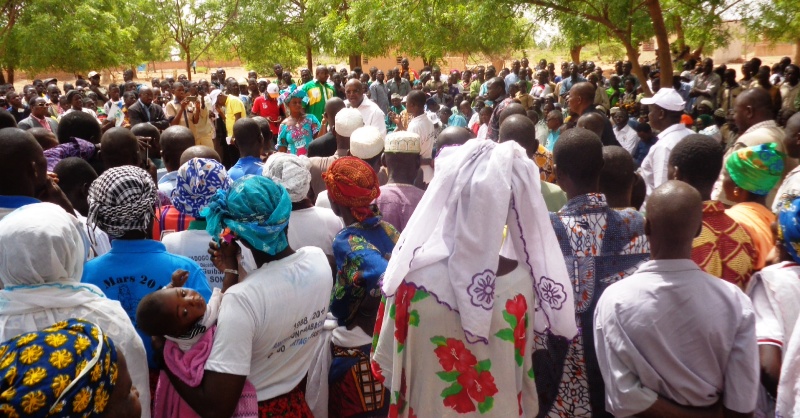 Aperçu de la mobilisation des populations. (©Burkina24)