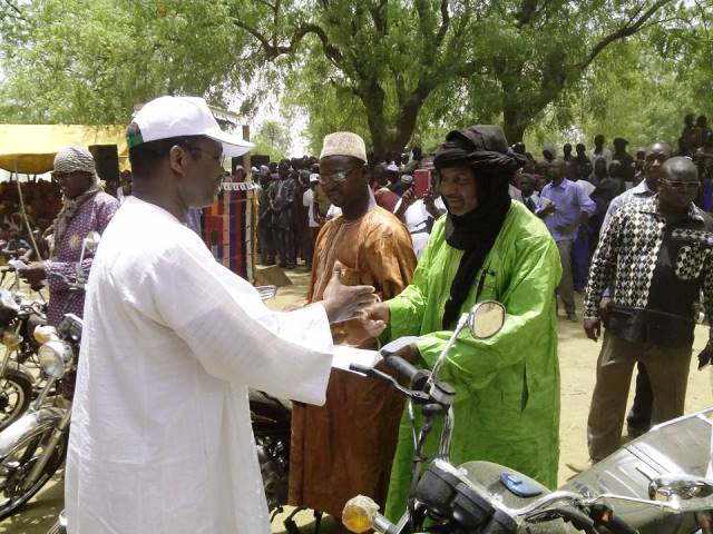 Djibrill Bassolé a procédé à une remise de motos