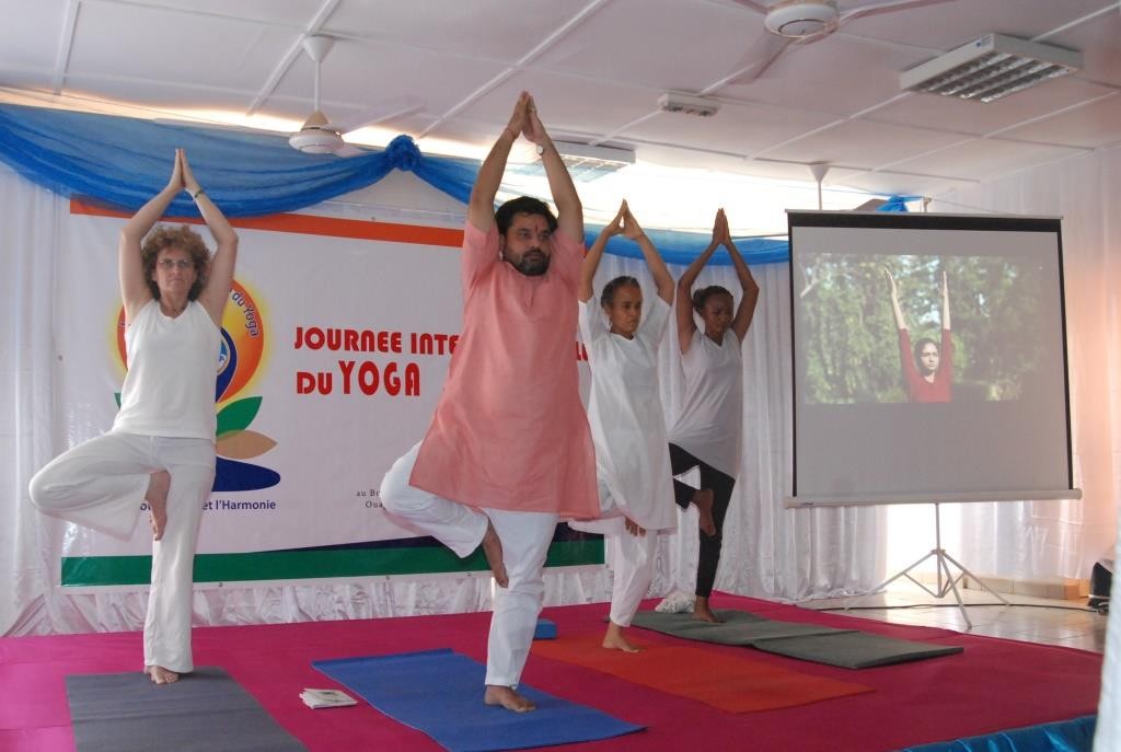 Quatre moniteurs ont dirigé les exercices 