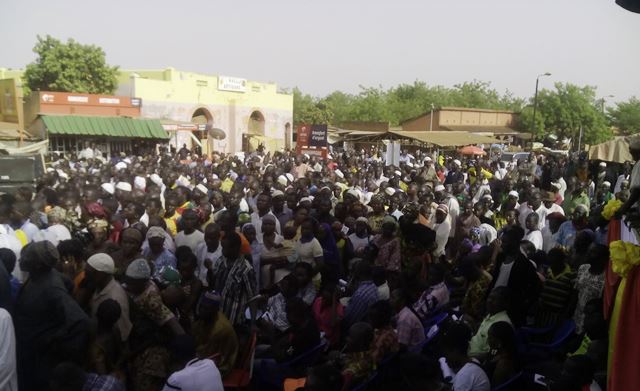 Les militants du CDP lors du meeting  © Burkina24