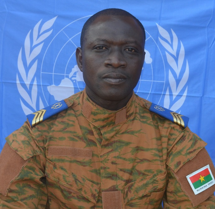 ADJUDANT DIENDERE SYLVESTRE RCAS / GCAS (Sergent-chef sur la photo) 