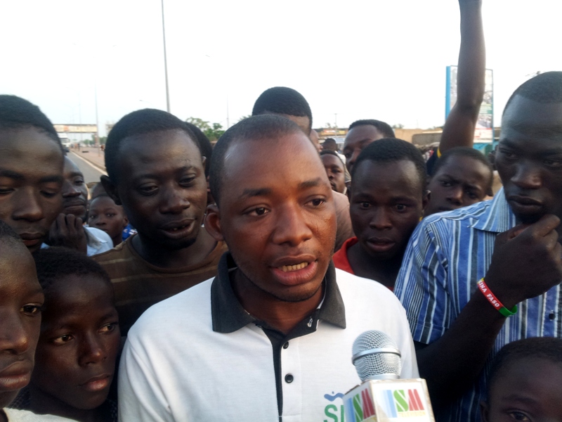 Antoine Kaboré, manifestants exige que les autorités trouvent une solution au problème dans un délai d'une semaine.