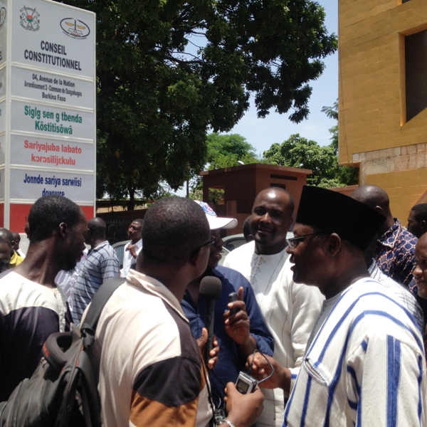 Le président du parti "Le Faso Autrement", Ablassé Ouédraogo, après avoir déposé son dossier de candidature au Conseil constitutionnel, était face à la presse.