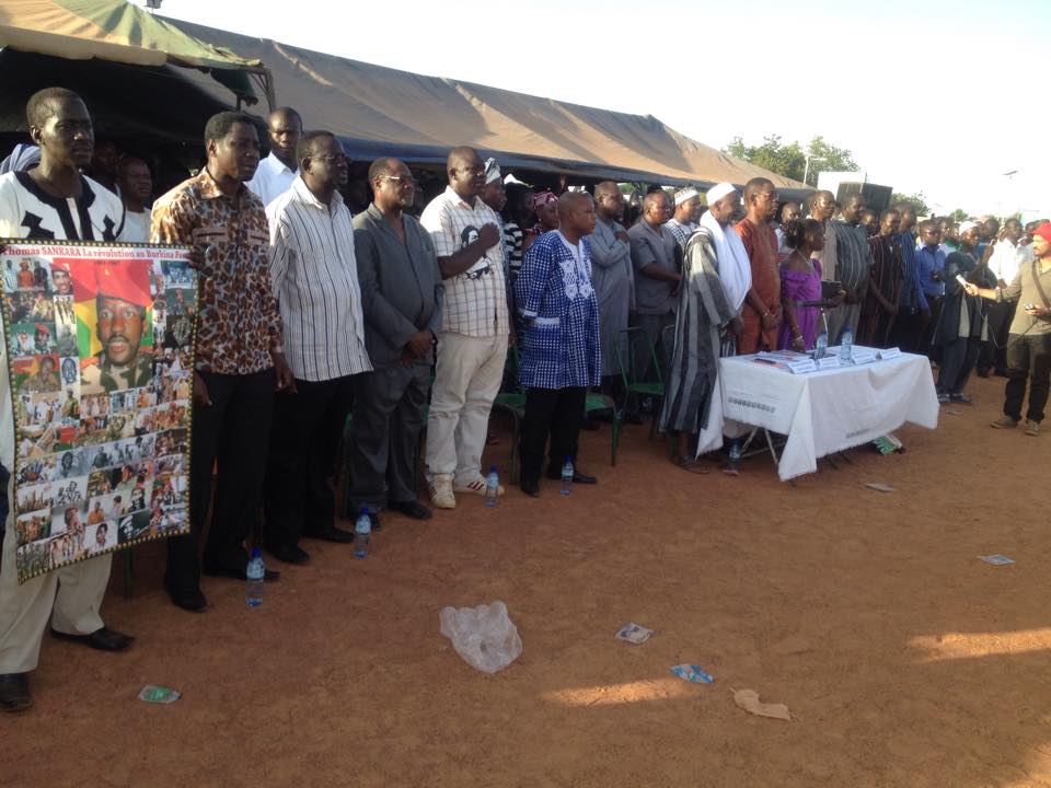 La commémoration de l’assassinat du président Thomas Sankara n’a pas eu lieu cette année au cimetière de Dagnoen, mais sur le terrain Miramar à Tampouy © Burkina24