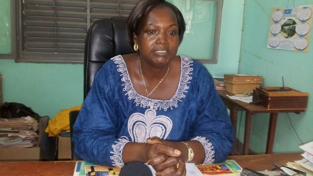 Madame Kobyagda/Ouali Ruth, directrice du centre apicole de Fada.