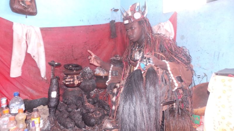 Gaoussou Traoré, un Dozo d'une vingtaine d'années, très bien connu à Orodara