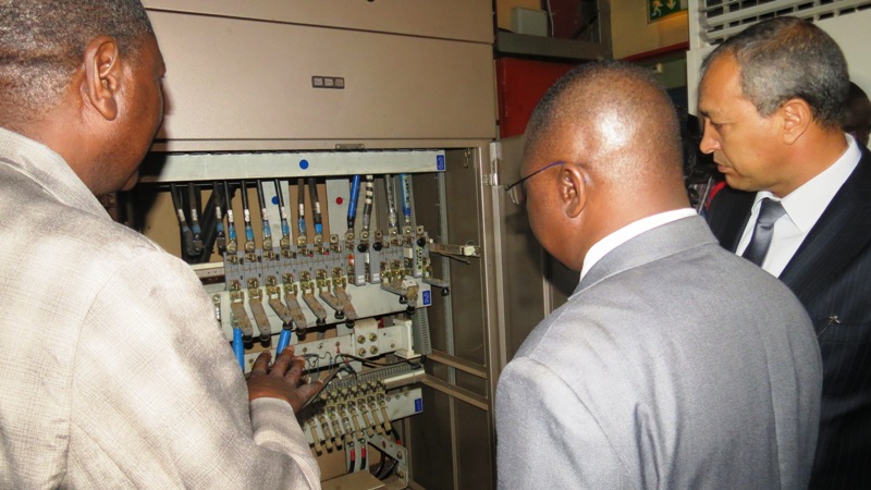 Le ministre a constaté les nombreux dégâts causés par les puschistes.