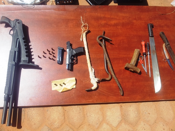 Les armes utilisées par les délinquants 