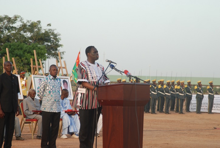 Michel Kafando, Chef de l'Etat, lors de son discours © Burkina24