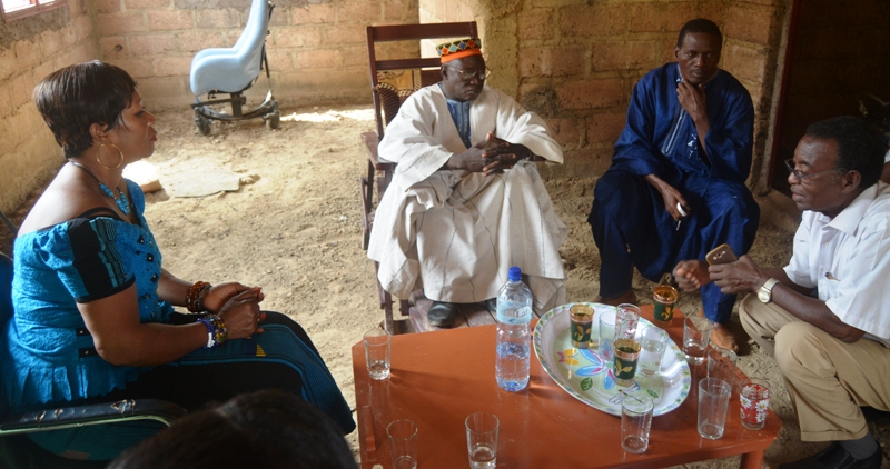 La délégation a également rendu visite au chef coutumier de Somgandé.